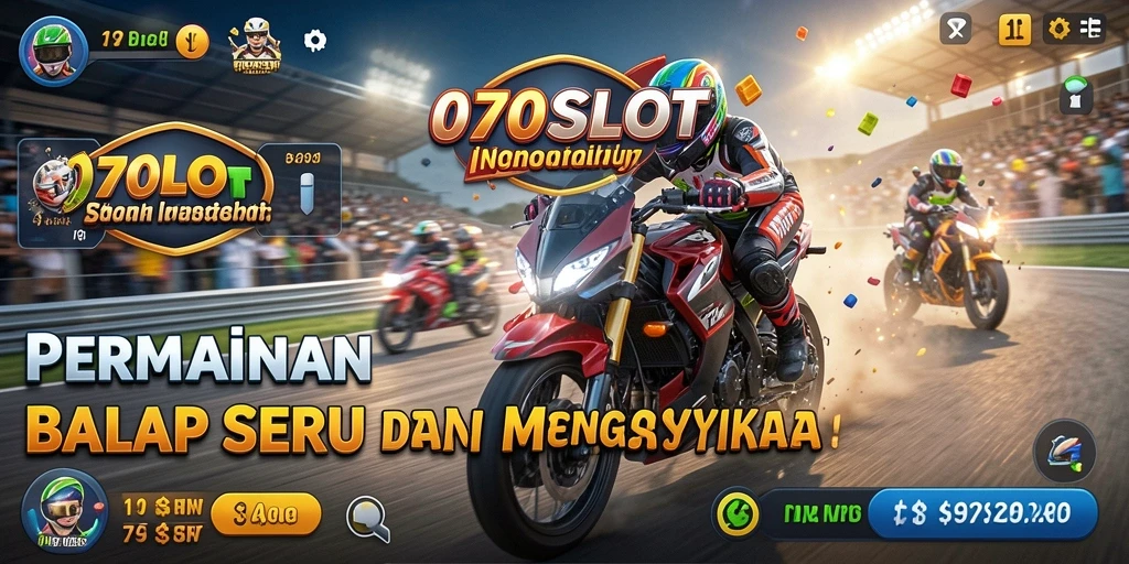 Gameplay Racing yang mendebarkan di 070SLOT dengan mobil balap cepat.