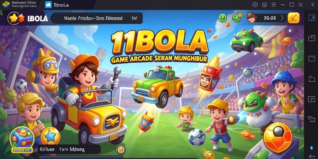 Tampilan gameplay seru dan menantang dalam 11BOLA.
