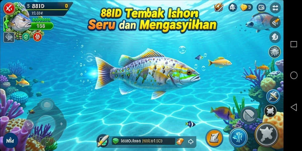 Tampilan menakjubkan dari gameplay Tembak Ikan di 88ID.