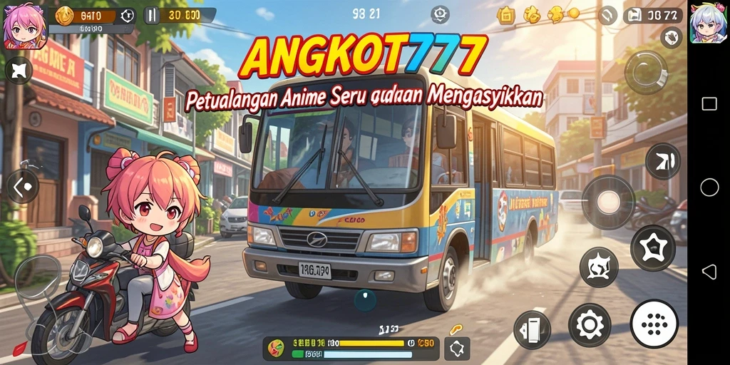 Tampilan gameplay seru dari <strong>ANGKOT777</strong> dengan karakter anime yang mengesankan.
