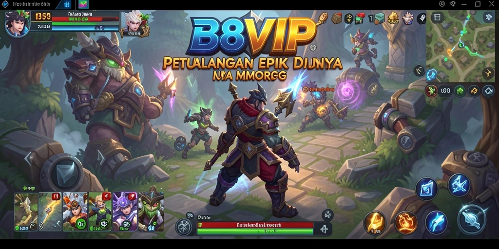 Tampilan gameplay menakjubkan di dunia B8VIP yang penuh petualangan.