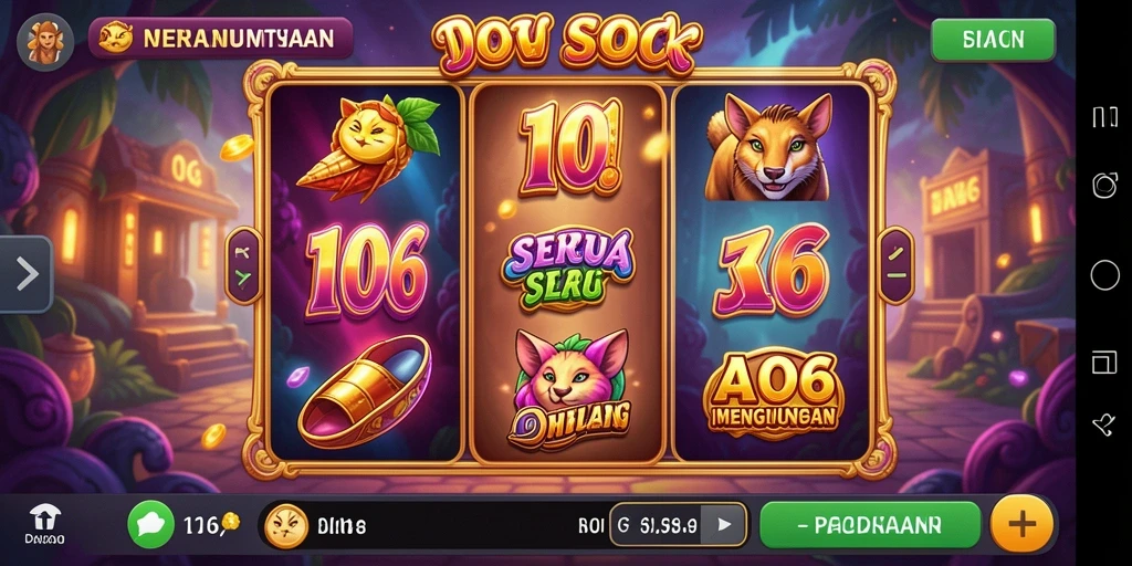 Tampilan menakjubkan dari gameplay Slot D06.