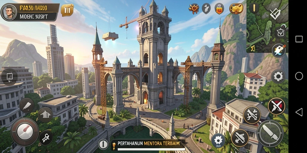 Tampilan menakjubkan dari gameplay Tower Defense FA99.
