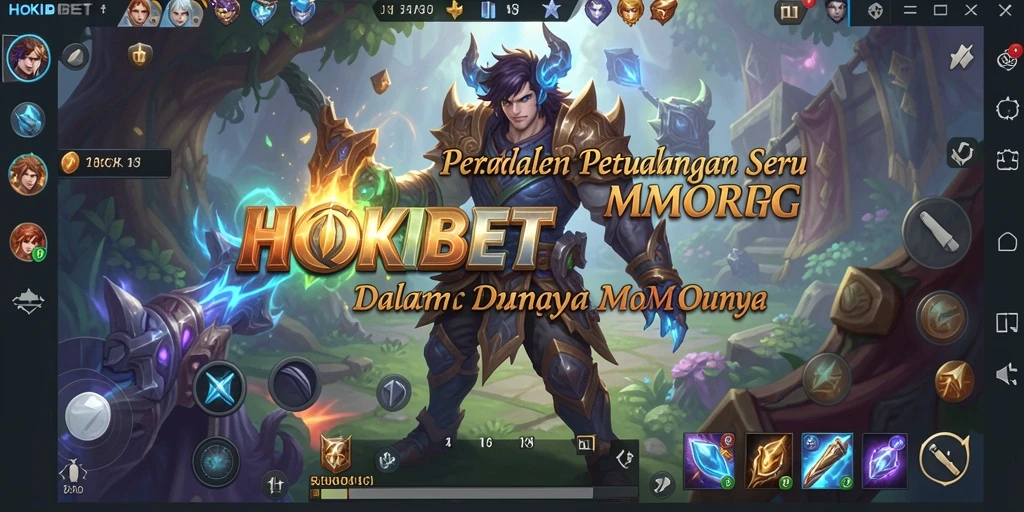 Screenshot gameplay <strong>HOKIBET</strong> menampilkan petualangan seru di dunia MMORPG.