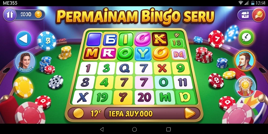 Gameplay menarik dari ME355 dalam permainan Bingo.