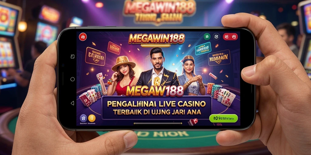 Tampilan gameplay Live Casino yang mengasyikkan di MEGAWIN188.