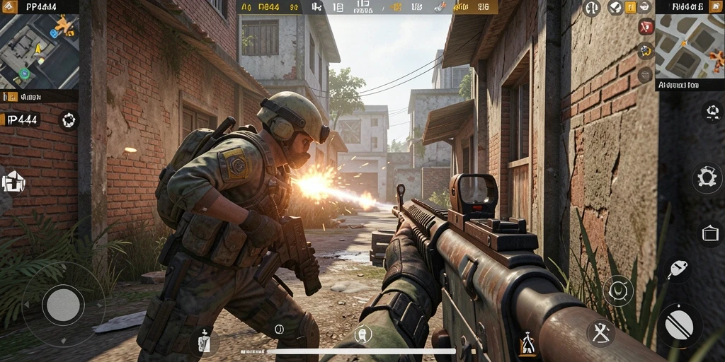 Tampilan gameplay PP444 yang penuh aksi dan menegangkan.