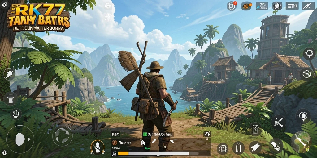 Tampilan gameplay <strong>RK77</strong> yang memukau di dunia terbuka.
